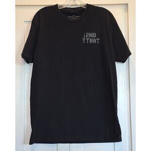 Shield Republic 2nd that black short sleeved tee Large 100% Cotton